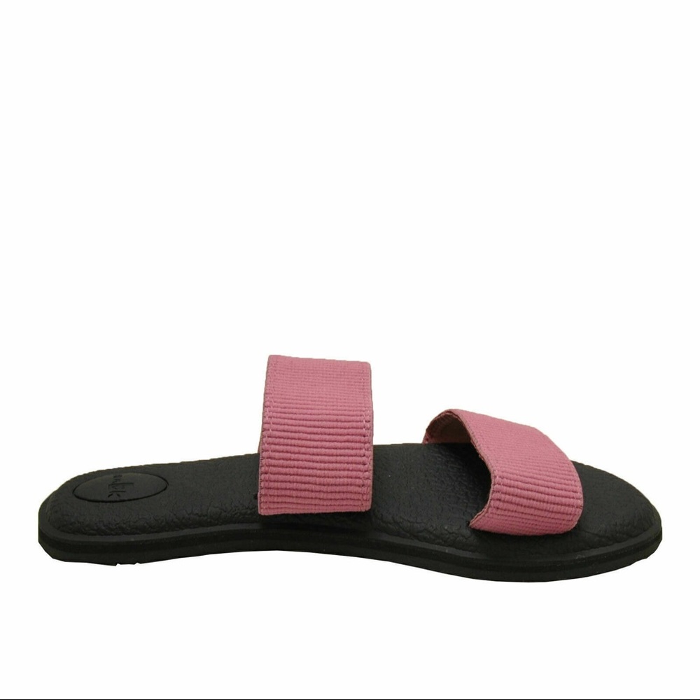 Sanuk Yoga Gora Gora Heather Rose Women's Double Gore Slide Sandals